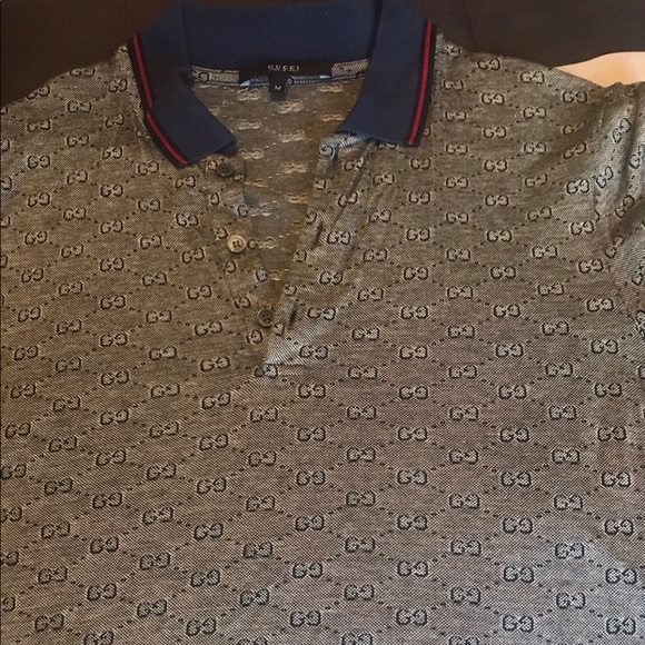 Gucci Other - 100% AUTHENTIC GUCCI GG MONOGRAM POLO SIZE M